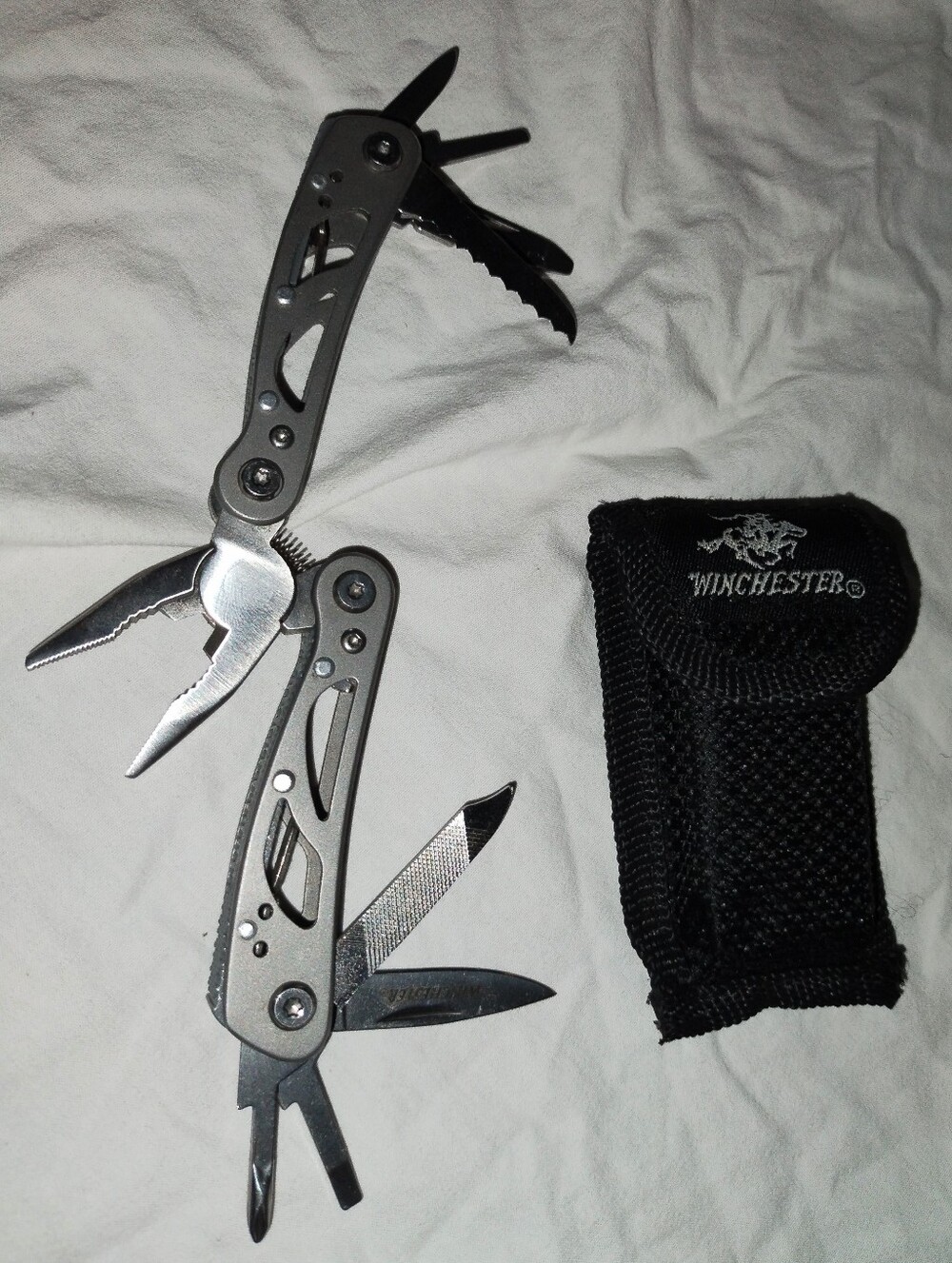 Winchester Folding Multi-Tool Pliers with Case 3" Hunt Fish Camp Hike Car